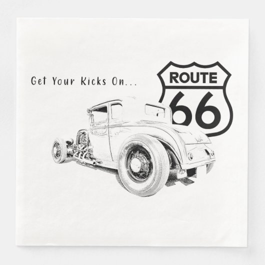 Route 66 Papieren servet (Voorkant)