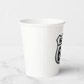 Route 66 Papierkop Papieren Bekers (Rechts)