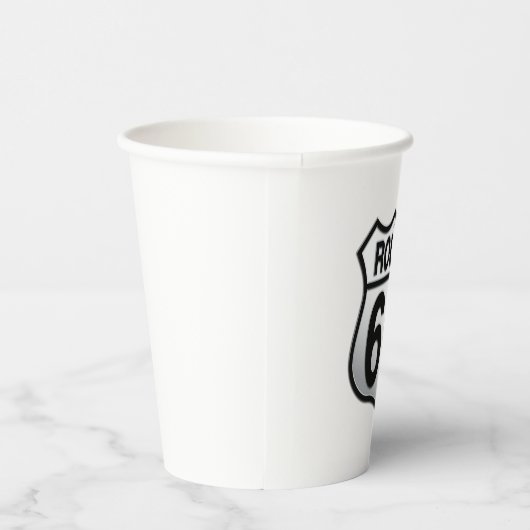 Route 66 Papierkop Papieren Bekers (Rechts)