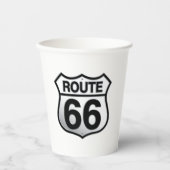 Route 66 Papierkop Papieren Bekers (Voorkant)