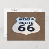 Route 66 Pavement Sign, Springfield, Illinois Briefkaart (Voorkant / Achterkant)