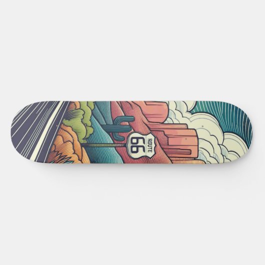Route 66 persoonlijk skateboard (Horizontaal)