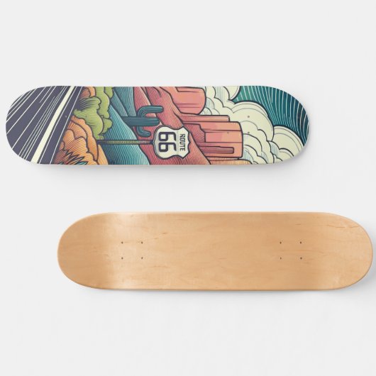 Route 66 persoonlijk skateboard (Horizontaal)