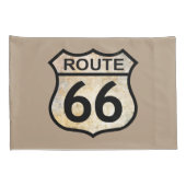 Route 66 Pillow Hoesje Kussensloop (Achterkant-Rechts)