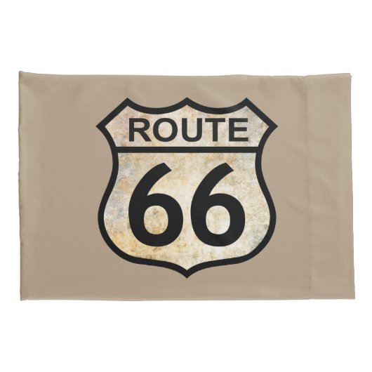 Route 66 Pillow Hoesje Kussensloop (Achterkant-Rechts)