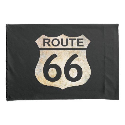 Route 66 Pillow Hoesje Kussensloop (Voorkant-Rechts)