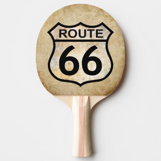 Route 66 Ping Pong Paddle Tafeltennisbatje (Voorkant)