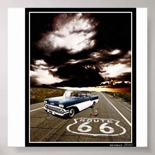 route 66 poster (Voorkant)