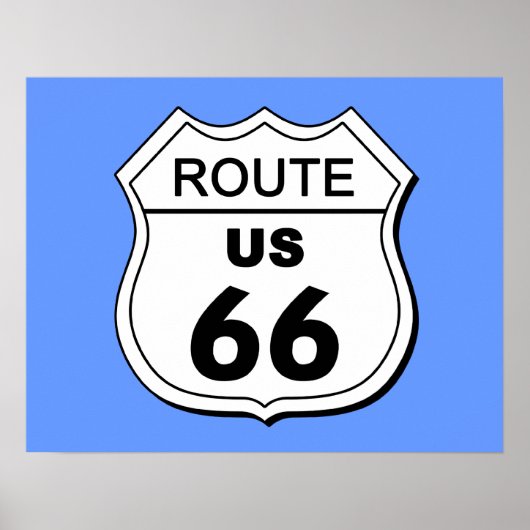 Route 66 Poster (Voorkant)