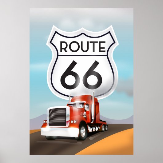 Route 66 poster (Voorkant)