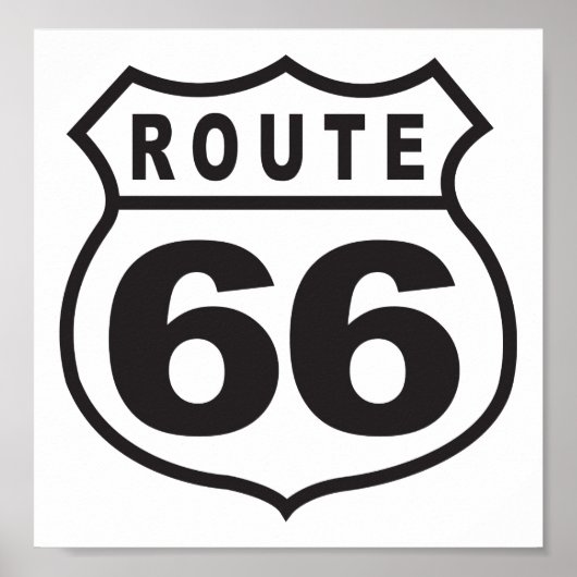Route 66 poster (Voorkant)