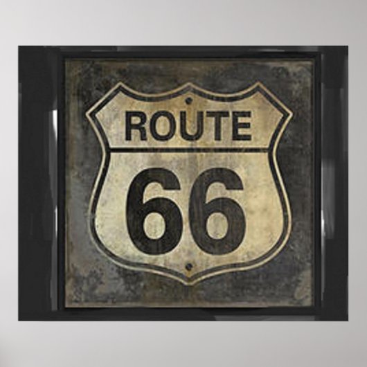 Route 66 poster (Voorkant)