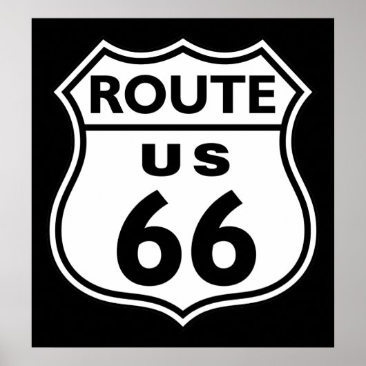 Route 66 poster (Voorkant)