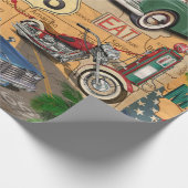 Route 66 poster. Cadeaupapier (Hoek)