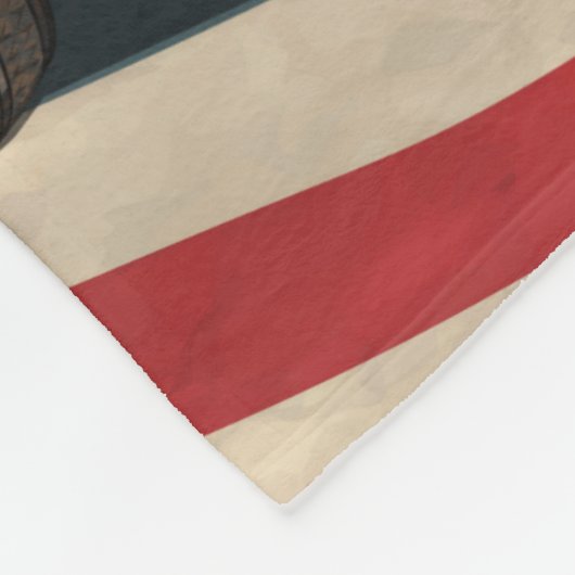  Route 66 poster. Fleece Deken (Hoek)