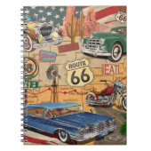 Route 66 poster. Notitieboek (Voorkant)