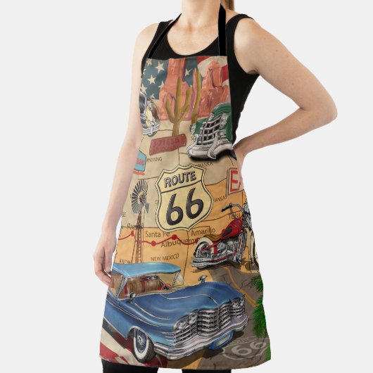  Route 66 poster. Schort (Insitu)