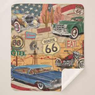 Route 66 poster. Sherpa Deken