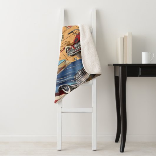  Route 66 poster. Sherpa Deken (In situ)