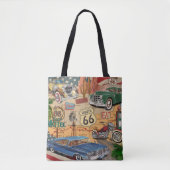  Route 66 poster. Tote Bag (Voorkant)