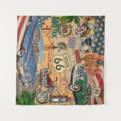 Route 66 poster. Wandkleed (Voorkant (horizontaal))