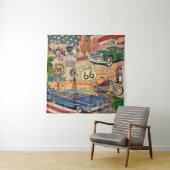 Route 66 poster. Wandkleed (In situ)