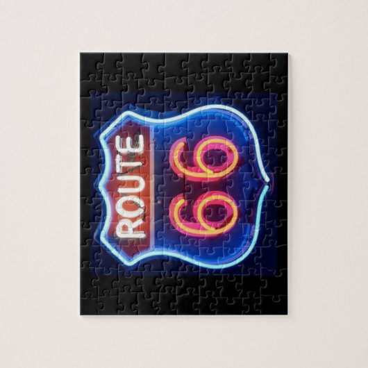 Route 66 puzzel legpuzzel (Verticaal)