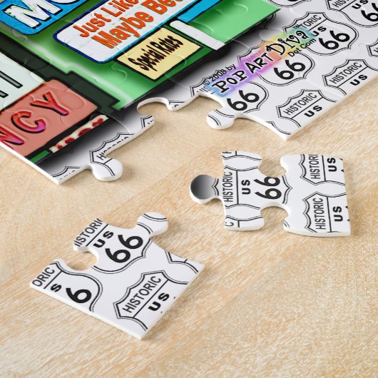 Route 66 Puzzle Legpuzzel (Zijkant)