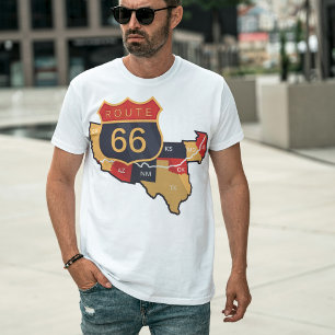  Route 66, Reizen USA History Highway T-shirt