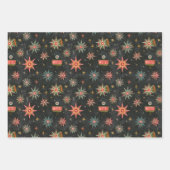 Route 66 Retro Kerststijl Inpakpapier Vel (Voorkant 2)