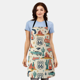 Route 66 Retro Kookreis Schort