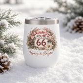 Route 66 Retro Roze Kerst Mis & Geluk