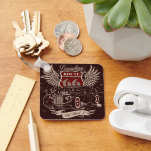 Route 66 Retro Sleutelhanger