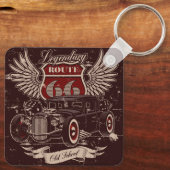 Route 66 Retro Sleutelhanger (Achterkant)