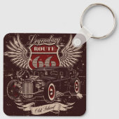 Route 66 Retro Sleutelhanger (Achterkant)