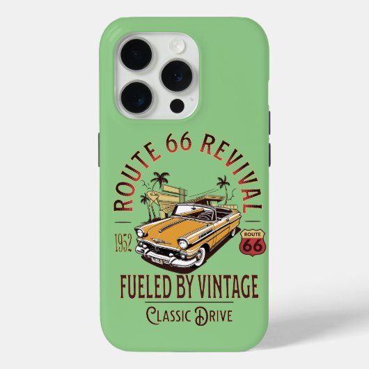 ROUTE 66 REVIVAL - AANGEDREVEN DOOR  - BEL AIR Case-Mate iPhone CASE (Achterkant)