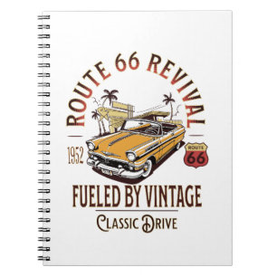 ROUTE 66 REVIVAL - AANGEDREVEN DOOR - BEL AIR NOTITIEBOEK