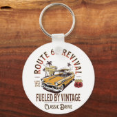 ROUTE 66 REVIVAL - AANGEDREVEN DOOR - BEL AIR SLEUTELHANGER (Voorkant)