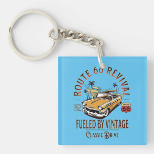 ROUTE 66 REVIVAL - AANGEDREVEN DOOR  - BEL AIR SLEUTELHANGER