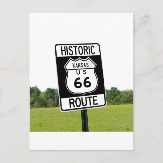Route 66 Road Briefkaart (Voorkant)
