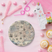 Route 66 Road Map Papieren Bordje (Feest)