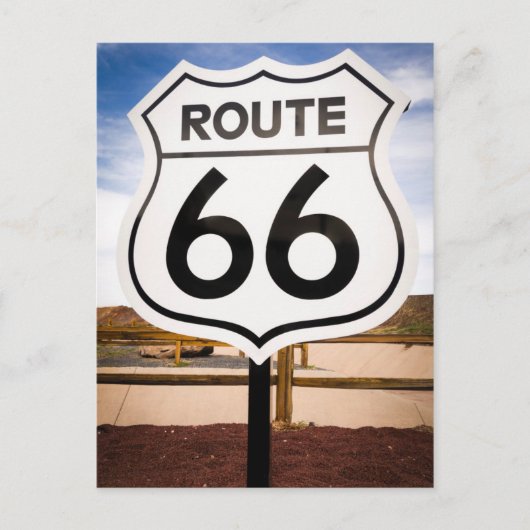 Route 66 road sign, Arizona Briefkaart (Voorkant)