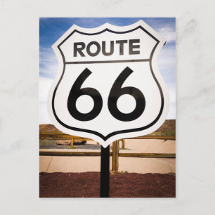 Route 66 road sign, Arizona Briefkaart