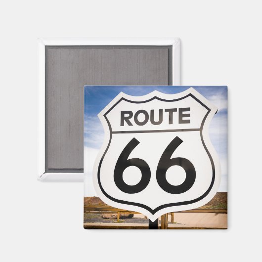 Route 66 road sign, Arizona Magneet (Voorkant / Achterkant)