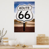 Route 66 road sign, Arizona Poster (Keuken)