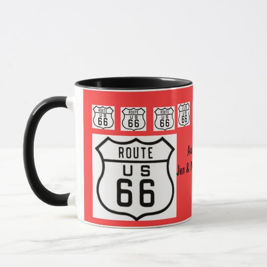 Route 66 Road Trip Souvenir Mok (Links)