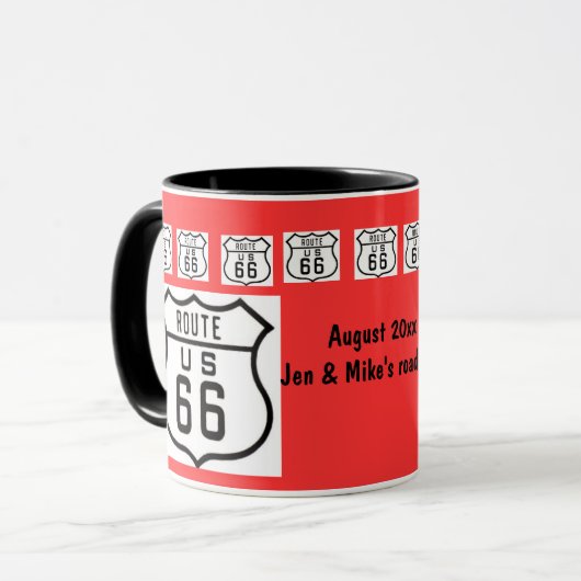 Route 66 Road Trip Souvenir Mok (Voorkant links)