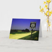 Route 66 RoadSide Stop Wenskaart Kaart (Gele Bloem)