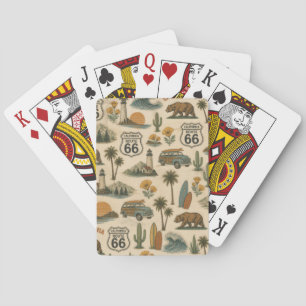 Route 66 Roadtrip Lucky Hand Pokerkaarten