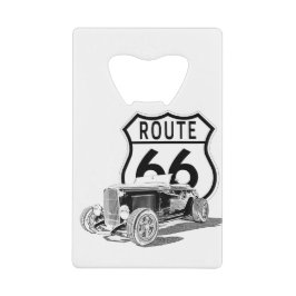 Route 66 Roestvrijstalen flesopener Creditkaart Flessenopener